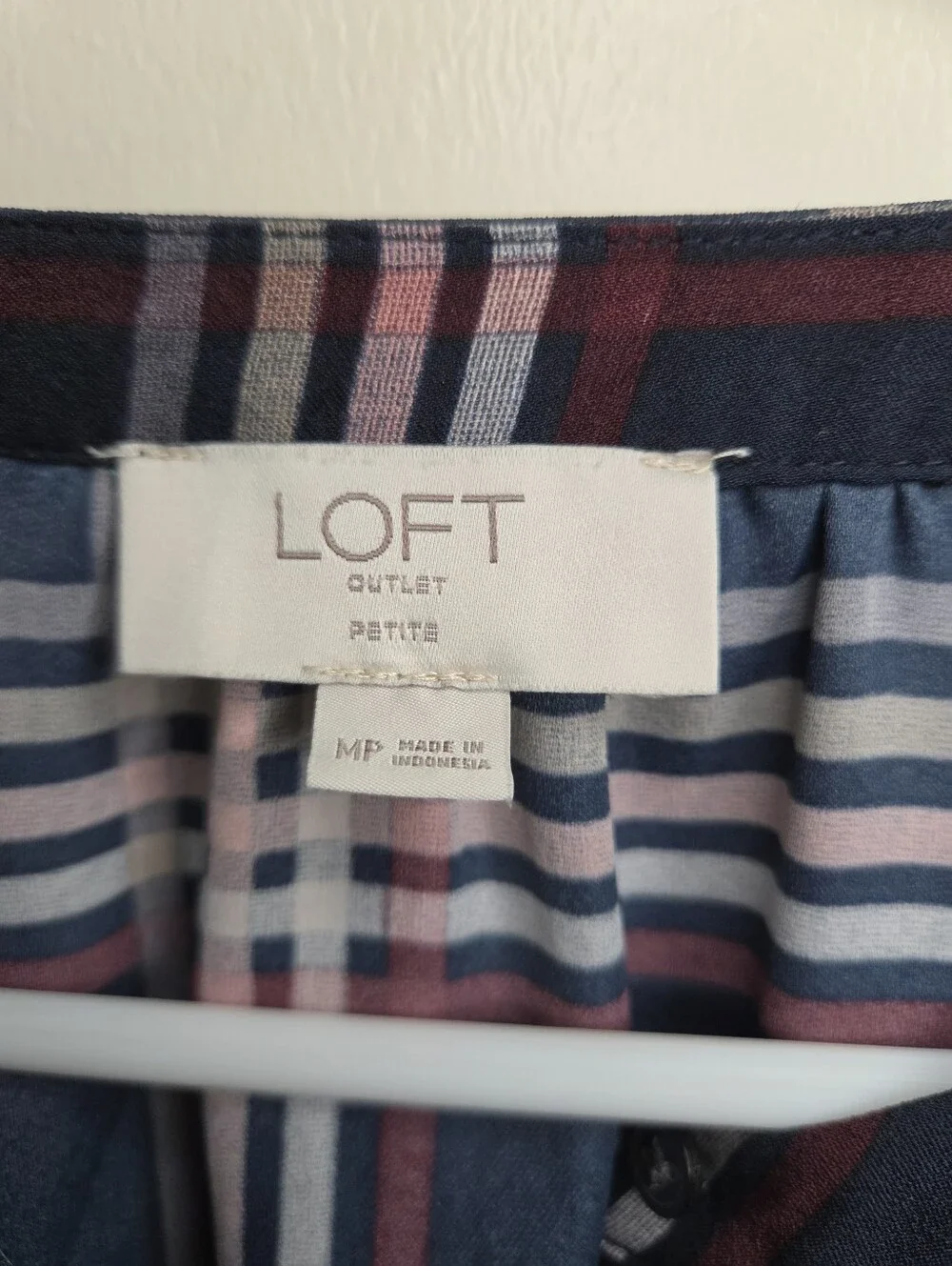 Women's Loft Outlet  Plaid Dress Sz Petite Medium